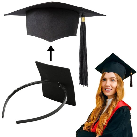 Graduation Cap Headband Insert, Grad Caps Headband Insert, Adjustable, Secures C - Picture 2 of 8